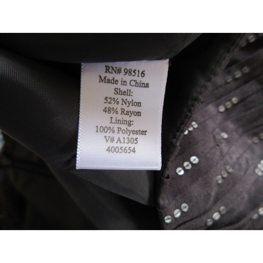 Coldwater Creek Gray Lined Dress Size 8 Sequin & Pintuck Details - Picture 7 of 8
